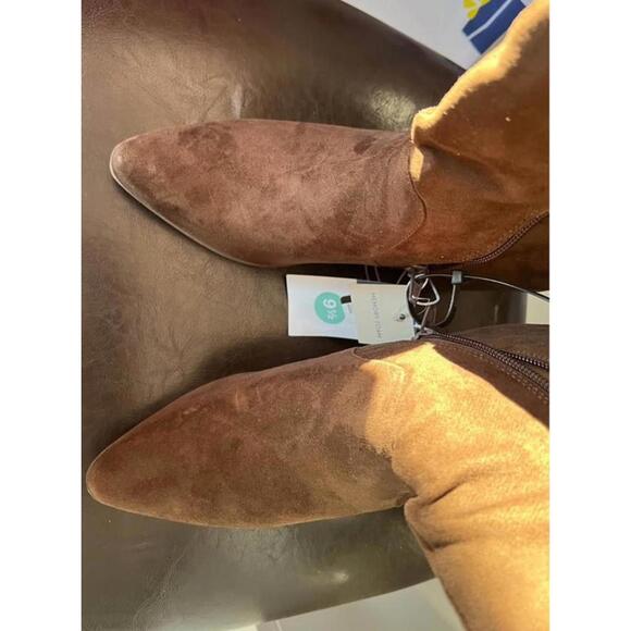 Brown suede tall boots, size9.5 - Picture 5 of 6